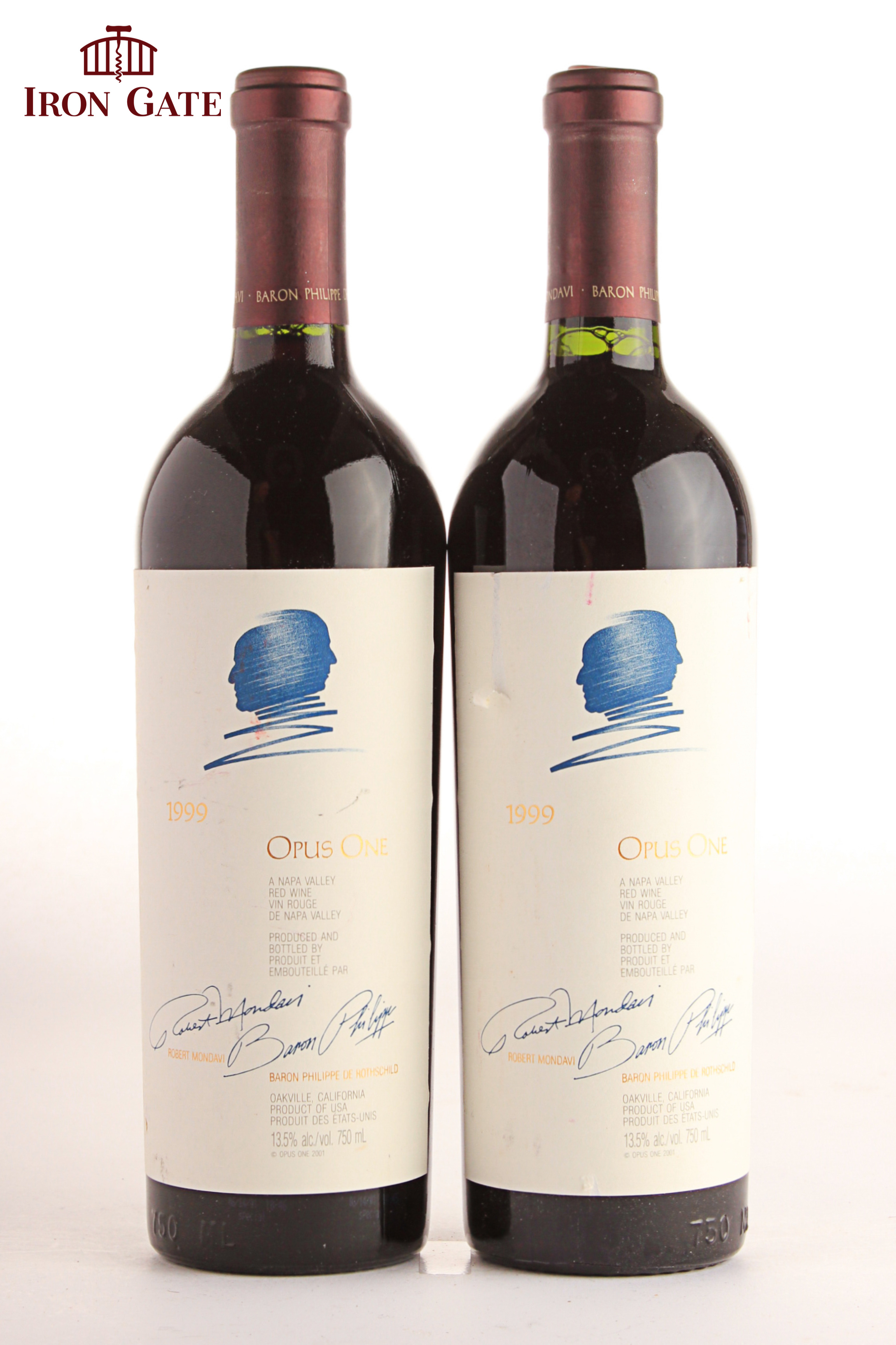 1999 Opus One Napa Valley - 750ml - 2 bottle(s) | Iron Gate Auctions